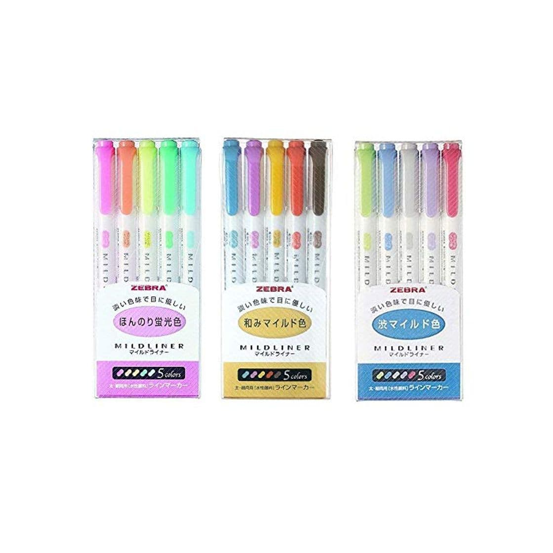 Producto 15 marcadores Zebra Mildliner