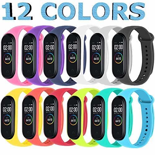 Product Sopear 12 Piezas Correas Xiaomi Mi Band 3/4 Pulseras Reloj Silicona Banda