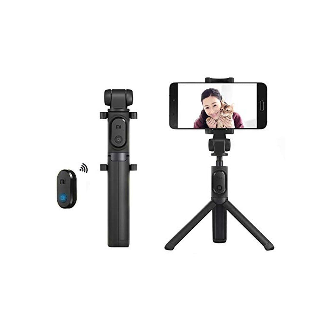 Electronic Palo Selfie, Xiaomi Móvil Palo Selfie Trípode Bluetooth con Wireless Remoter, 360