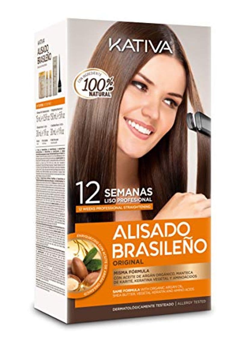 Belleza Kativa Keratina y Argán  - Kit de Alisado Brasileño 