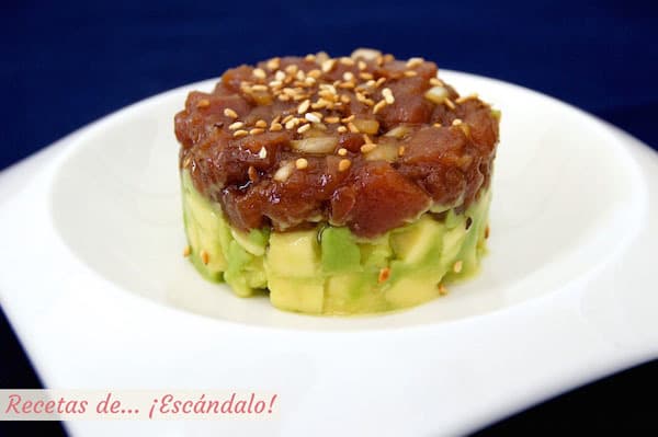 Moda Tartar de atún con aguacate