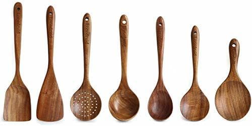 Producto 7 Piezas Utensilios Cocina de madera