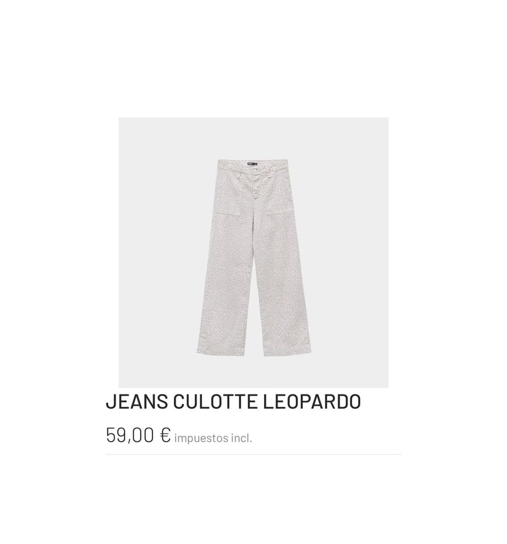 Producto JEANS CULOTTE LEOPARDO