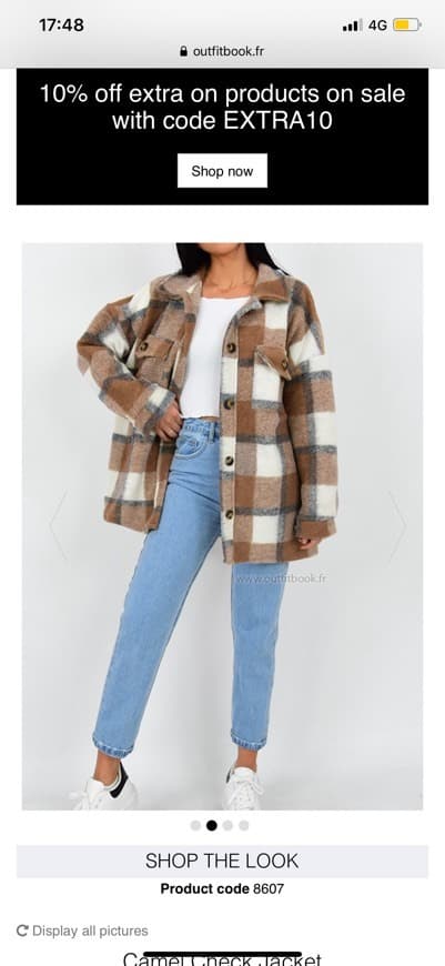 Product CAMEL CHECK JACKET 