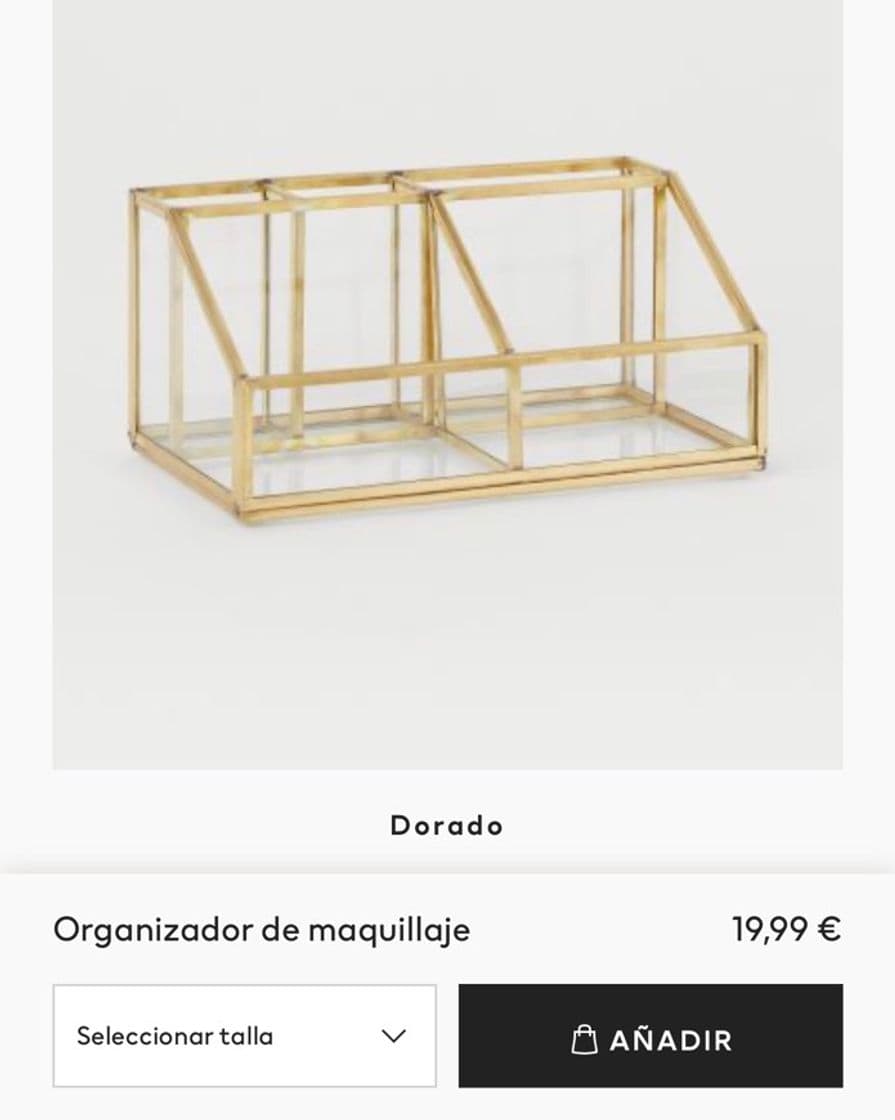 Producto Organizador de maquillaje - Dorado - HOME