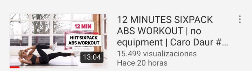 Fashion ABS 12’ WORKOUT - @carodaur 