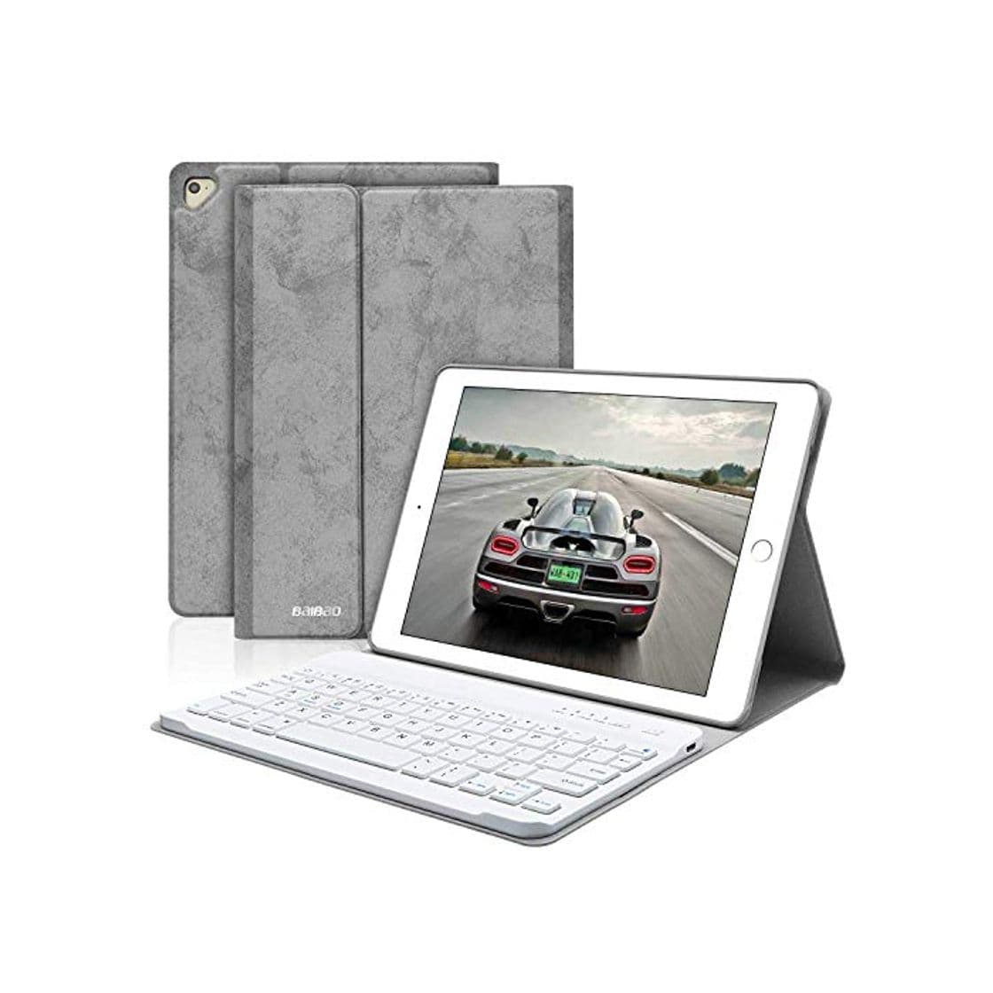 Producto BAIBAO Teclado para iPad 2018, Funda Teclado Inalámbrico para iPad Air 2/1/9.7/2018(6th