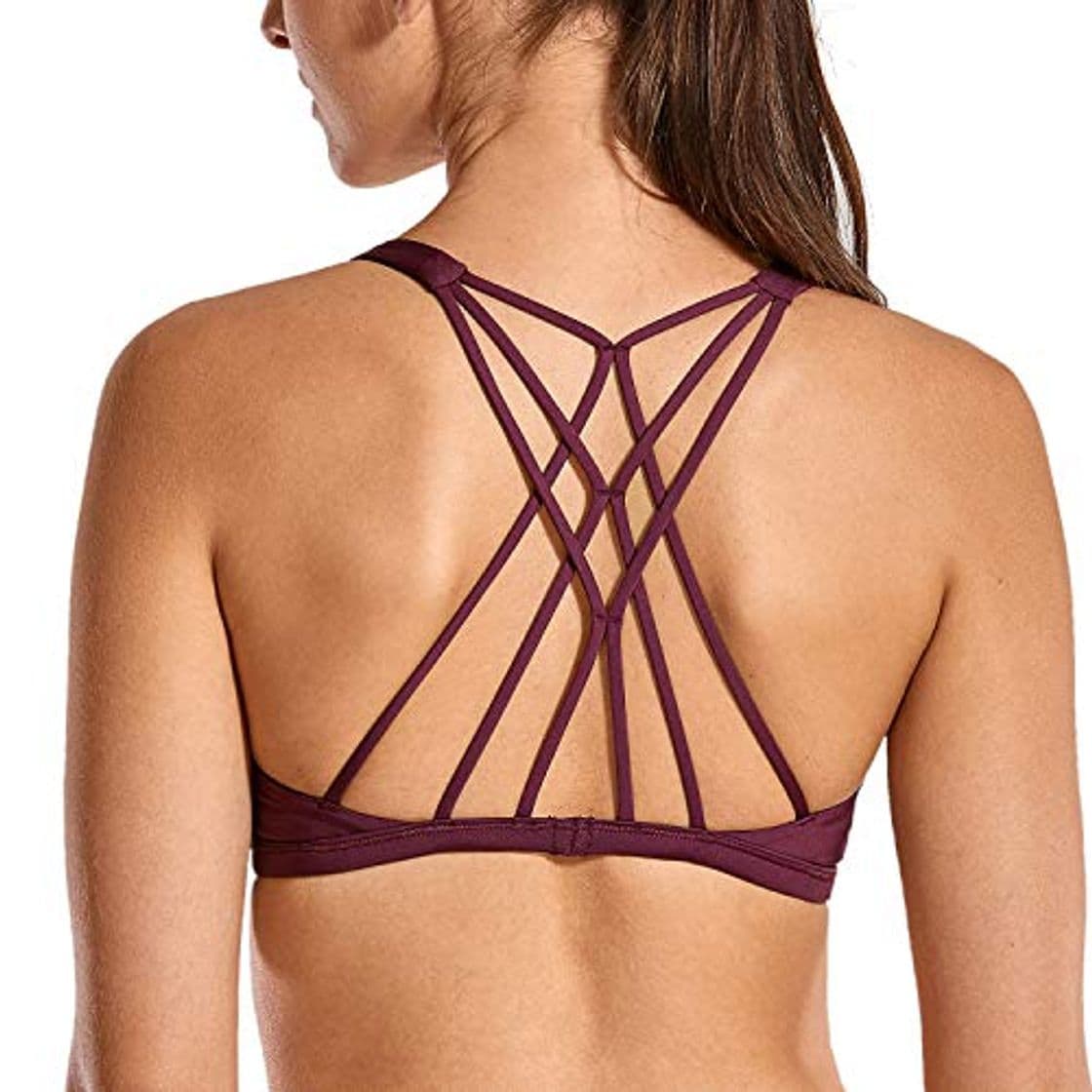 Product CRZ YOGA Sujetador Deportivo Yoga para Mujer Ejercicio Fitness Ropa Interior Morado