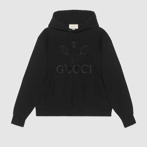 Moda Hooded sweatshirt with Gucci Tennis | GUCCI® International