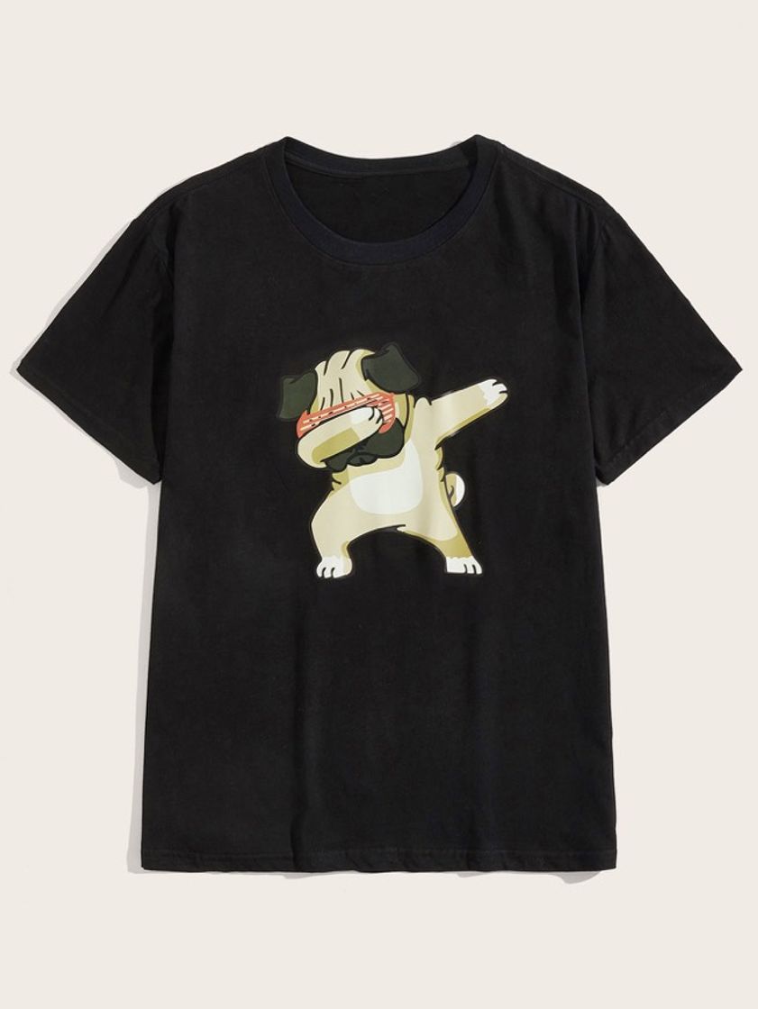 Fashion Camiseta de hombres con estampado de perro