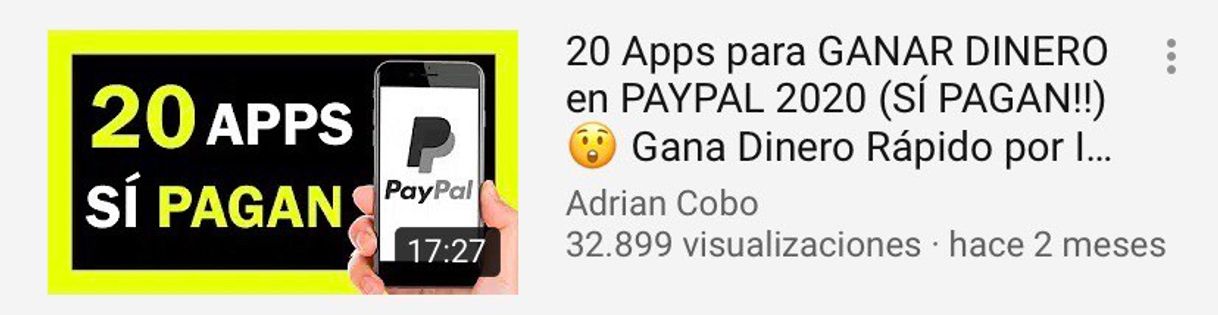 Fashion 🎉 20 Apps para GANAR DINERO en PAYPAL EN 2020 🚀