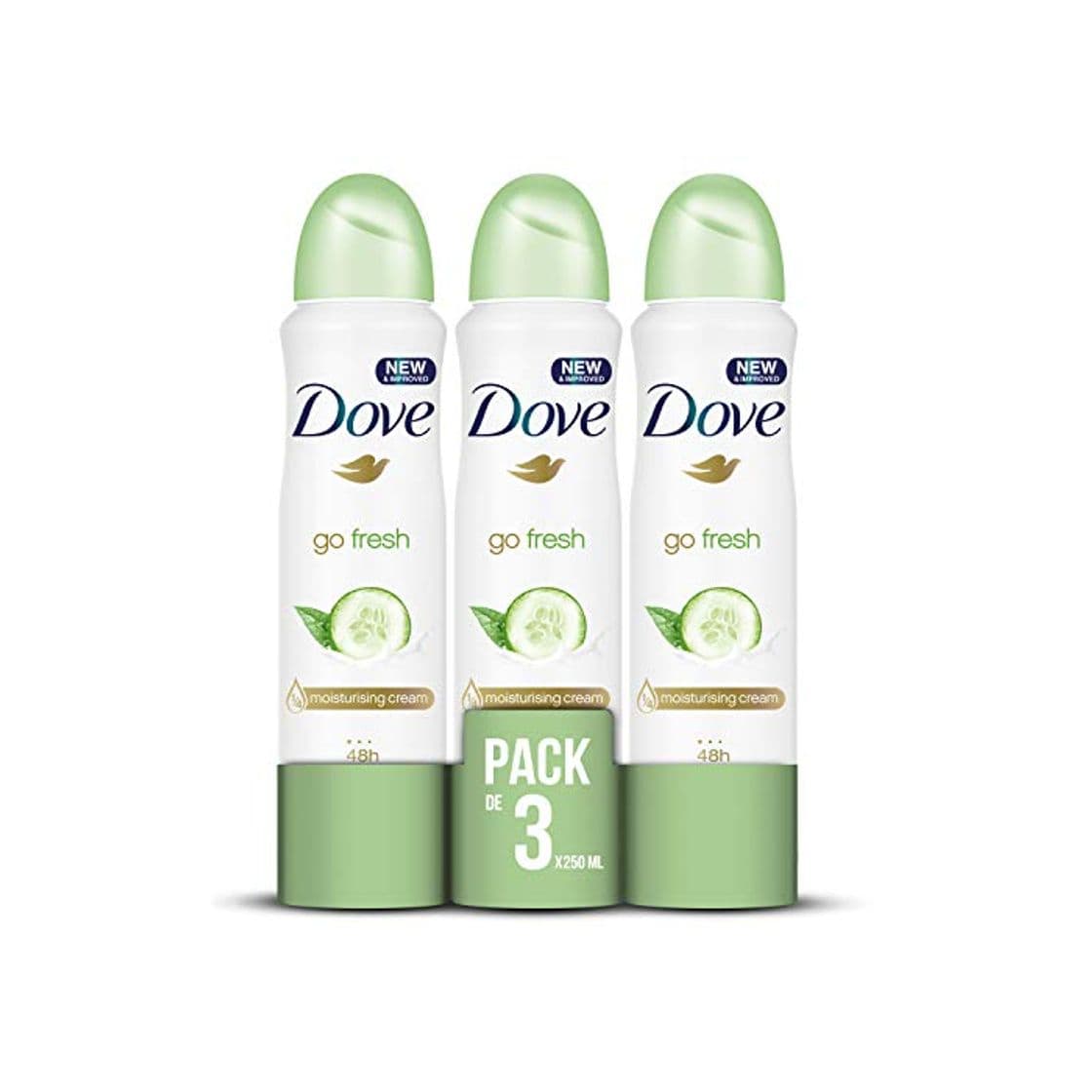 Belleza Dove Go Fresh Desodorante Antitranspirante Aerosol para Piel Sensible Té Verde y