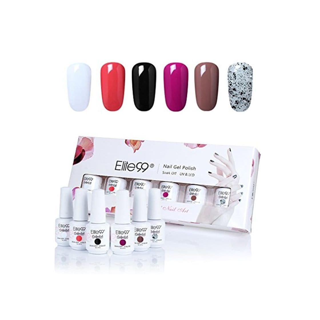 Producto Elite99 6PCS Kit de Esmalte de Uñas de Gel UV LED Color