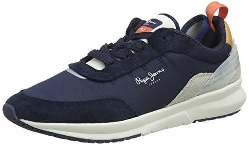 Place Pepe Jeans N22 Summer, Zapatillas para Hombre, Azul