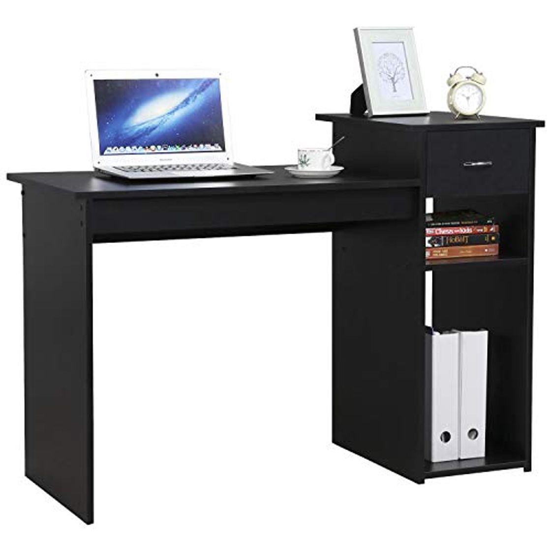 Producto Yaheetech Escritorio de Ordenador Mesa para Computadora con Estante Mesa de Estudio para Oficina Hogar Negro