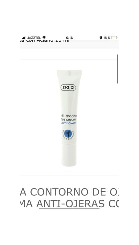 Product Anti ojeras ziaja