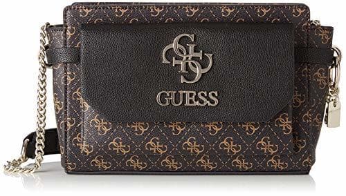 Producto Guess Esme Crossbody Top Zip, bolso bandolera para Mujer, Marrón