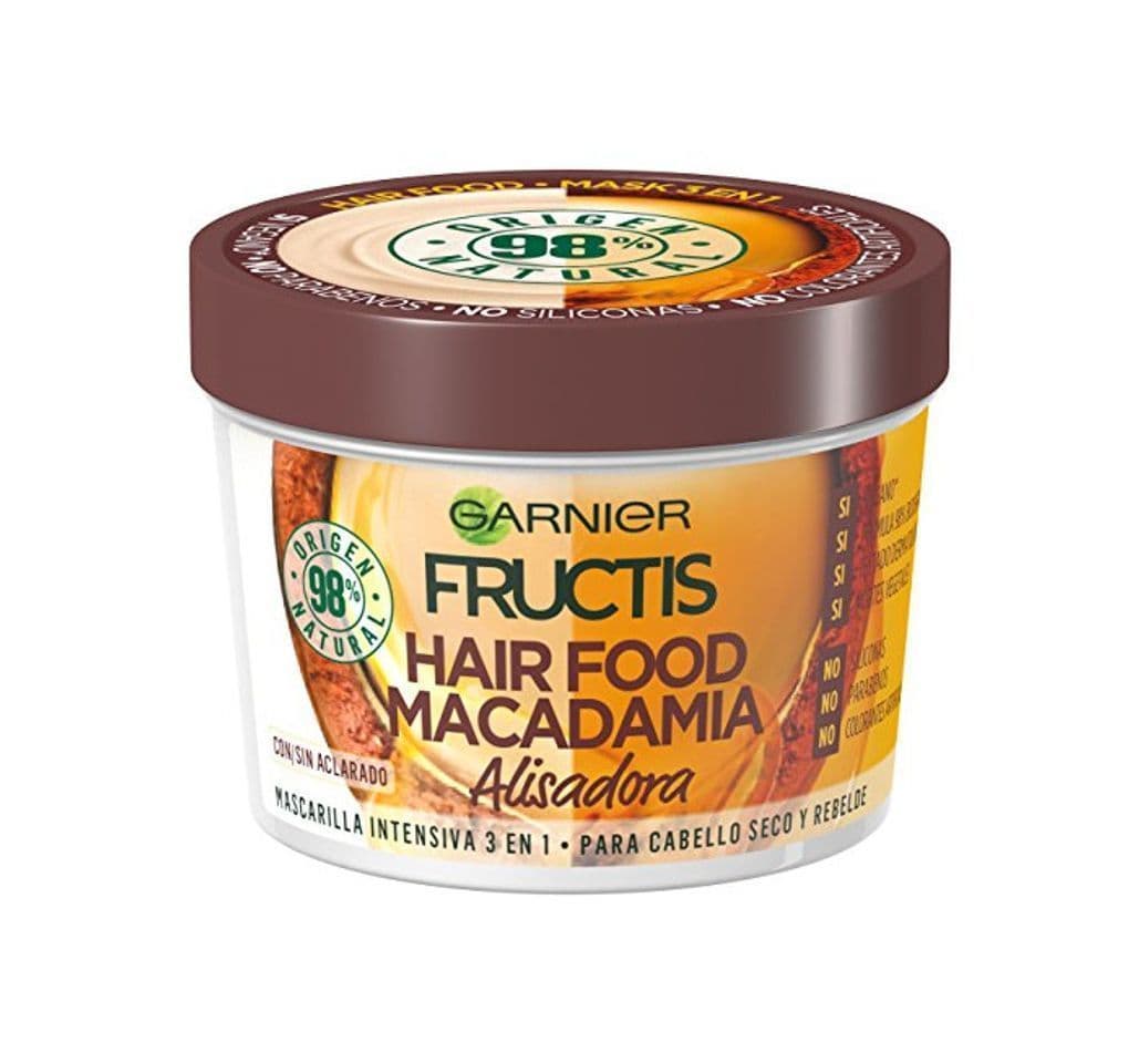 Beauty Garnier Fructis Hair Food Macadamia Mascarilla 3 en 1