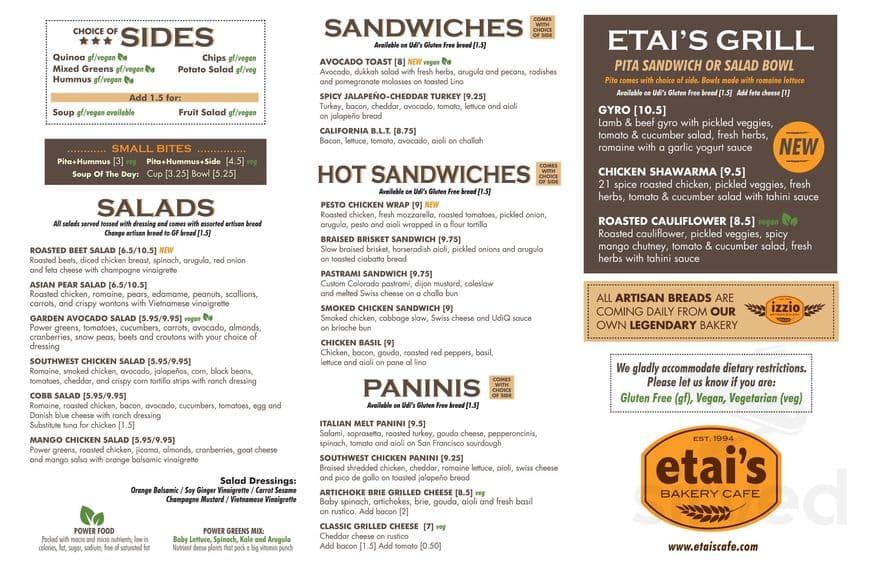 Restaurantes Etai's Bakery Cafe