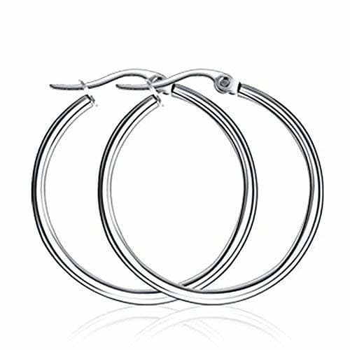 Fashion Bliqniq® 925 Plata de Pendientes de Aro Tipo Criolla de los Aros