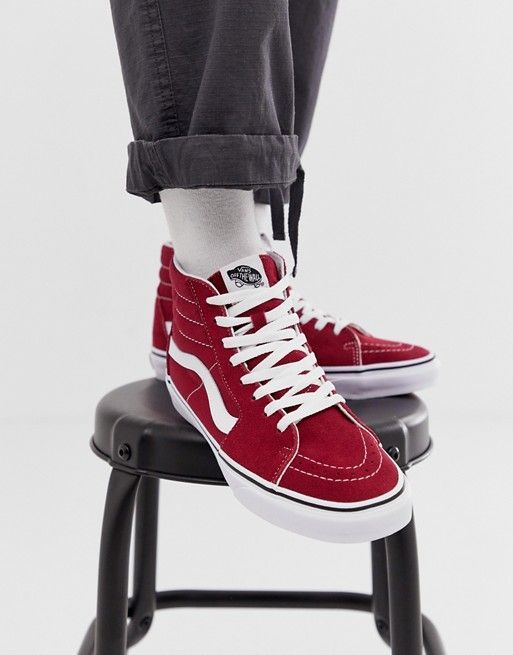 Moda Vans Sk8 Hi Calzado Rumba Red