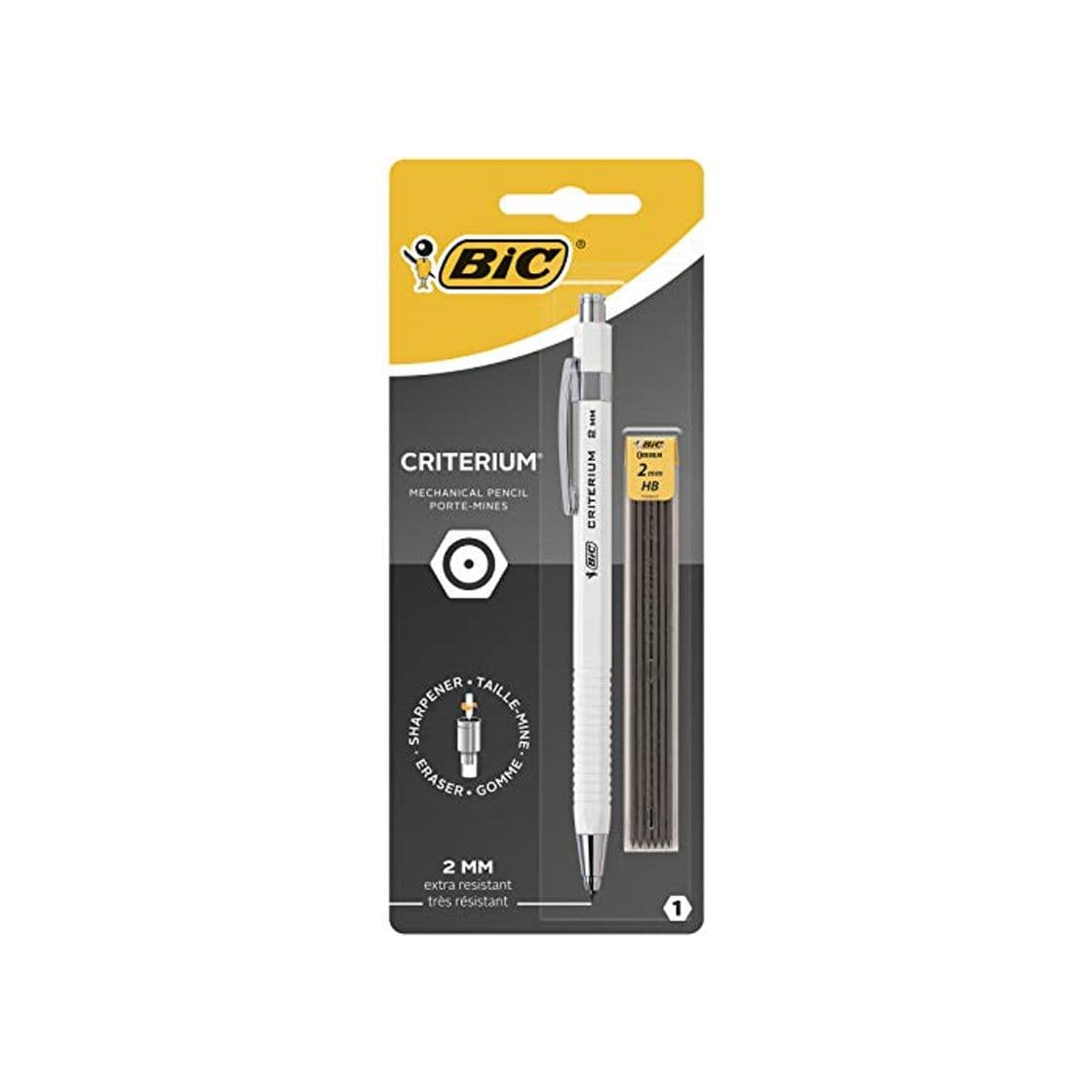 Producto BIC Criterium Portaminas 0,2 mm - Cuerpo Blanco o Negro, Blíster de 1