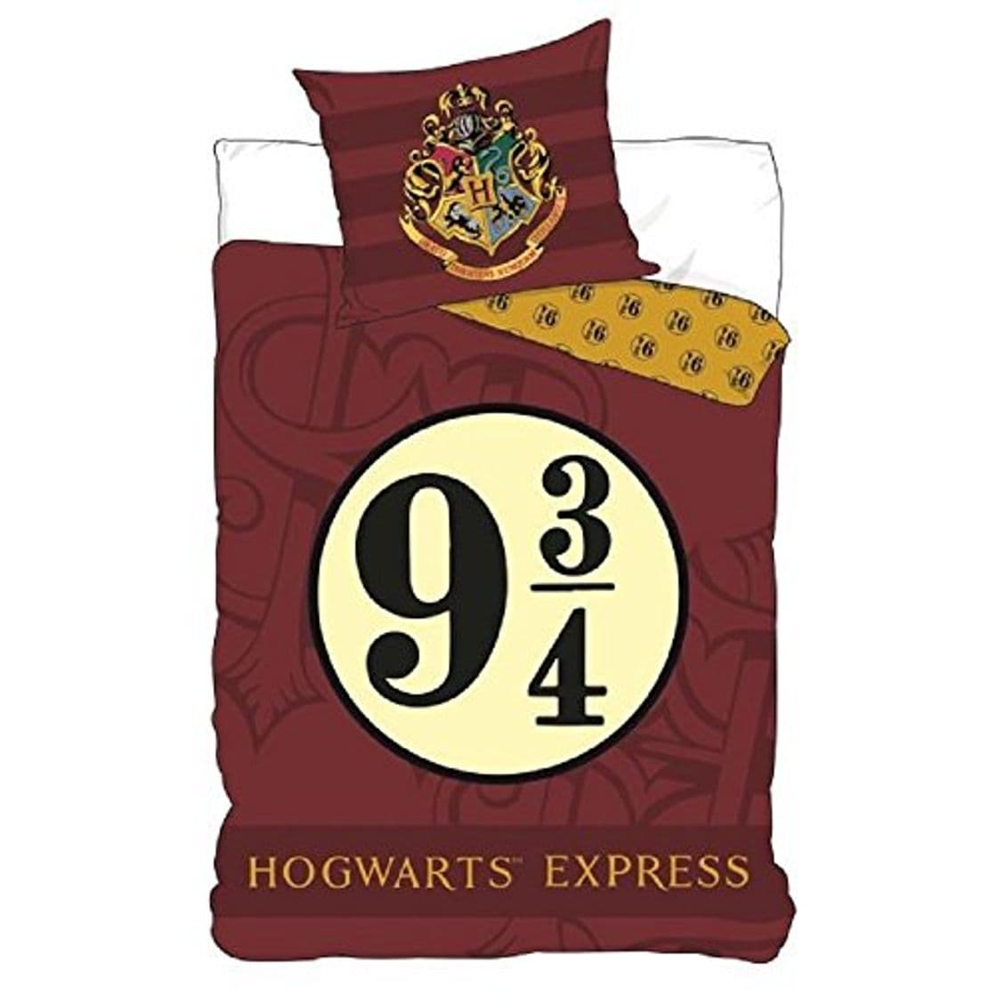 Product Juego de cama Harry Potter – Funda de edredón 140 x 200 cm funda de almohada 63 x 63 cm