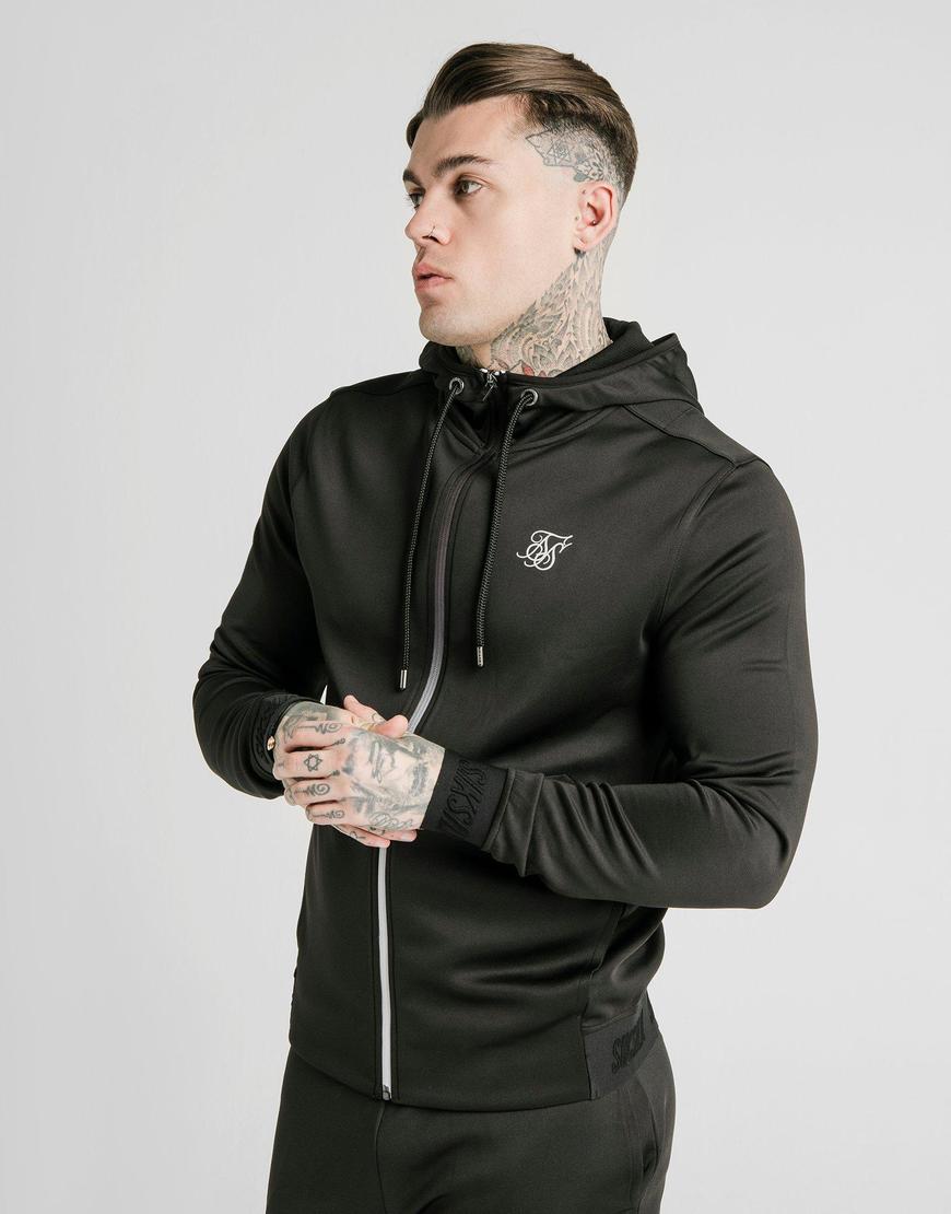 Product SikSilk sudadera con capucha Full Zip Agility Fade