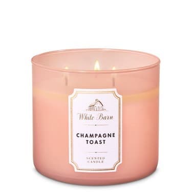 Fashion Champagne Toast 3-Wick Candle - White Barn | Bath & Body Works