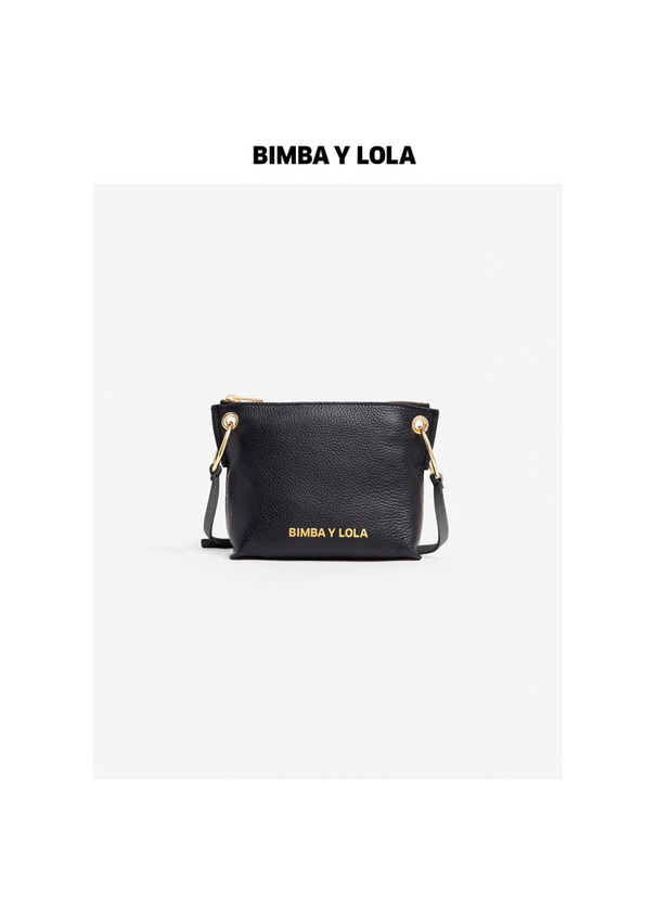 Producto Bolso Bandolera Trapecio piel negro Bimba y Lola