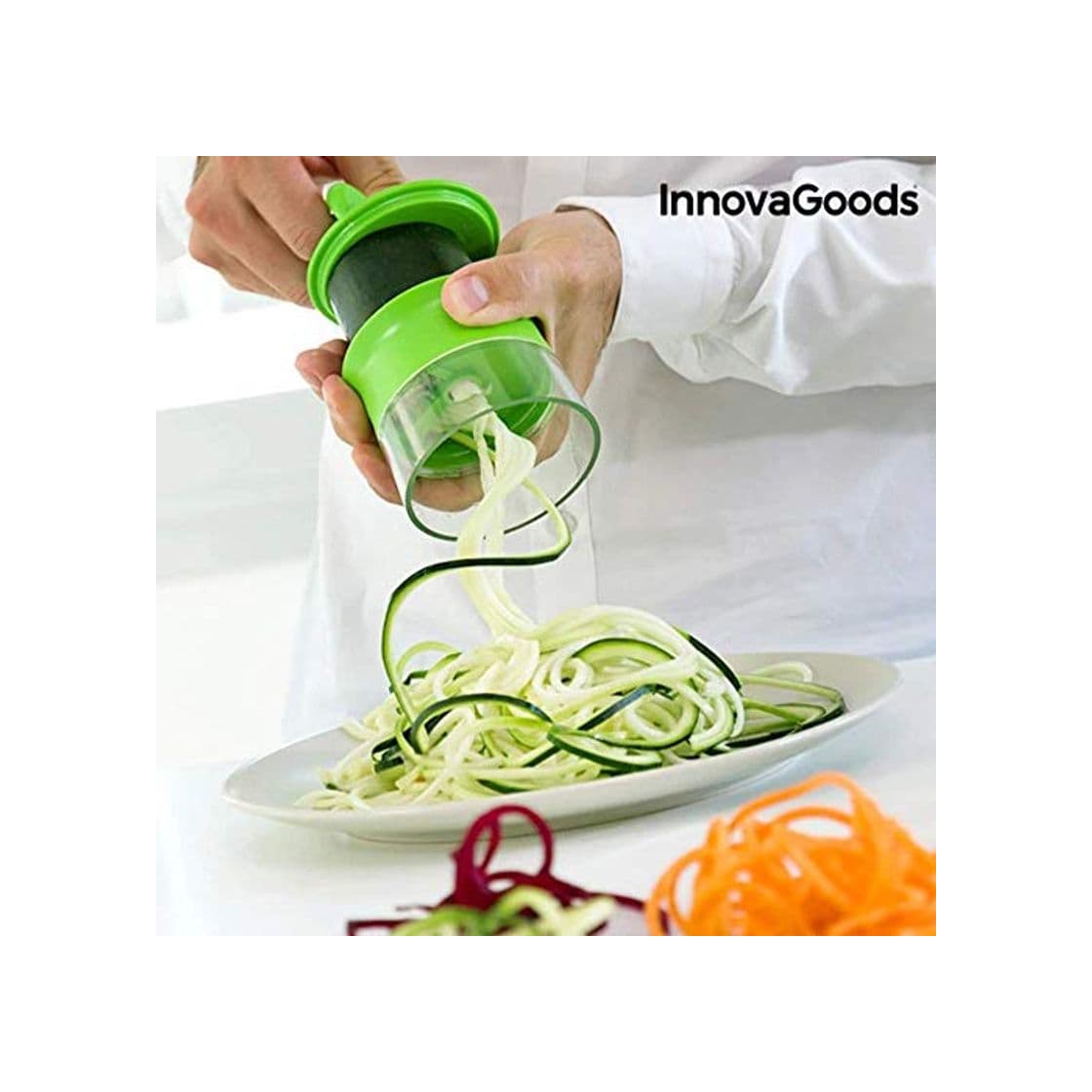 Producto InnovaGoods Spiralicer Cortador de Verduras en Espiral Mini