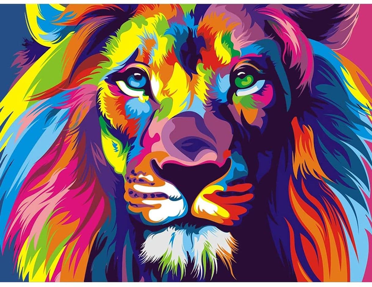 Fashion 5D Diamond Painting Lion 