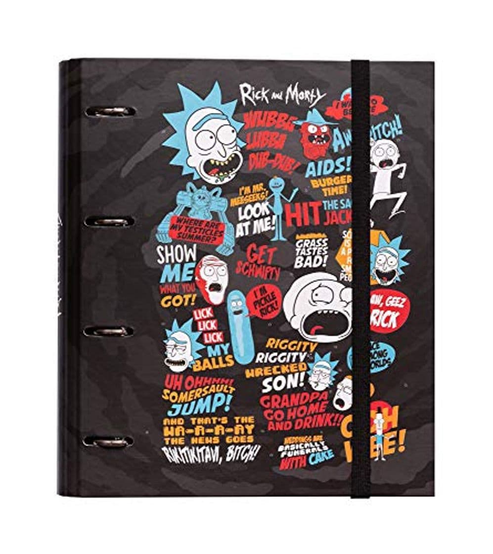 Product Grupo Erik Editores Rick & Morty - Carpeta con 4 anillas troquelada