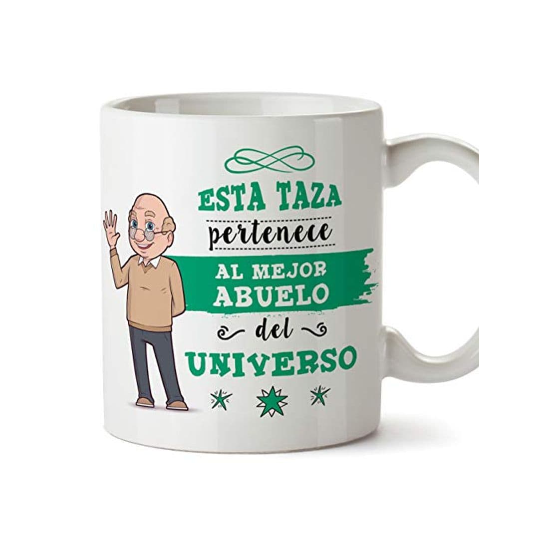 Product MUGFFINS Taza Abuelo - Esta Taza Pertenece al Mejor Abuelo del Universo