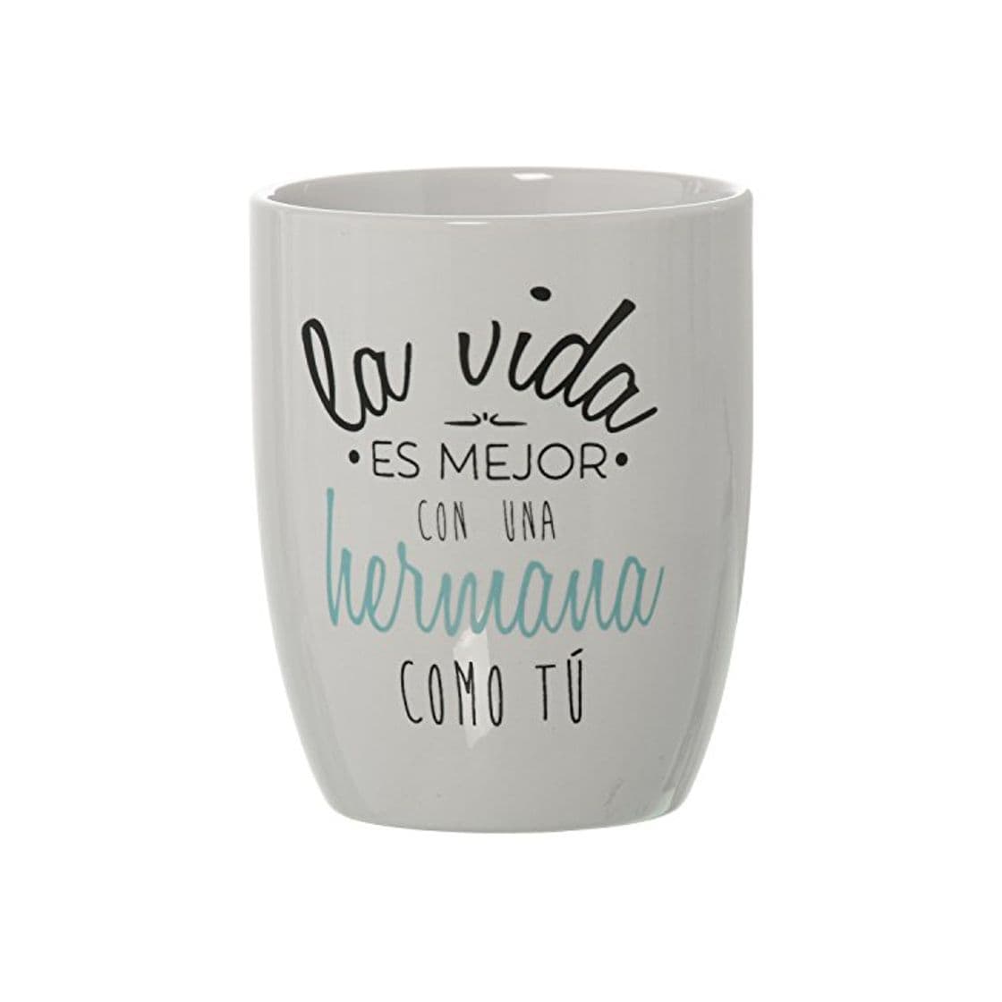 Product DONREGALOWEB Taza Desayuno Positiva de cerámica La Vida es Mejor con una