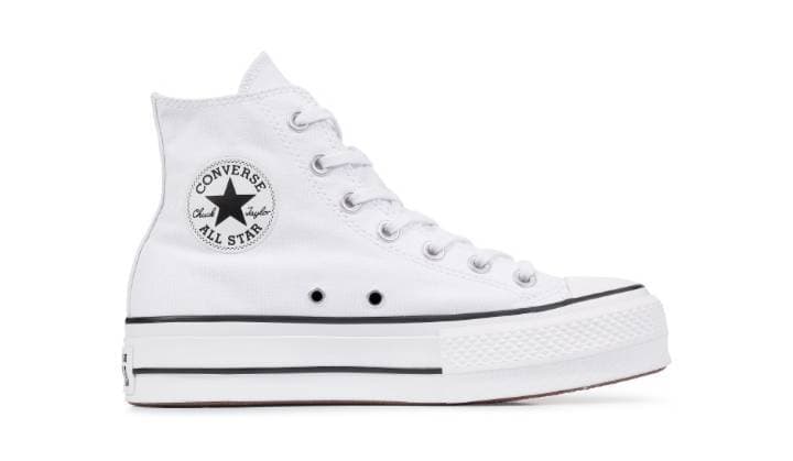 Fashion Converse blancas de plataforma 