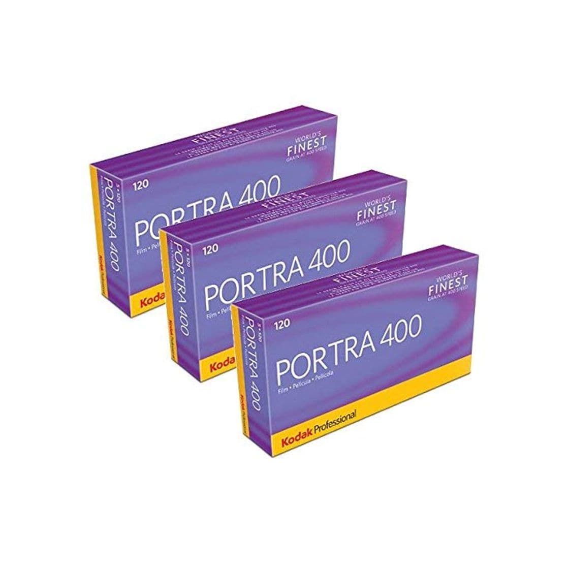 Producto 3 x Kodak Portra 400 120 rollo de película profesionales