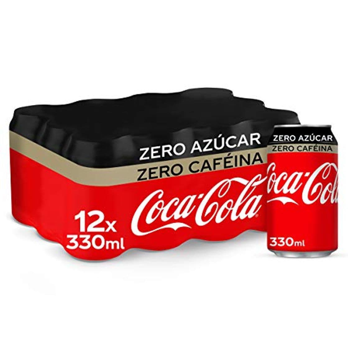 Product Coca-Cola - Zero Zero, Refresco con gas de cola, 330 ml