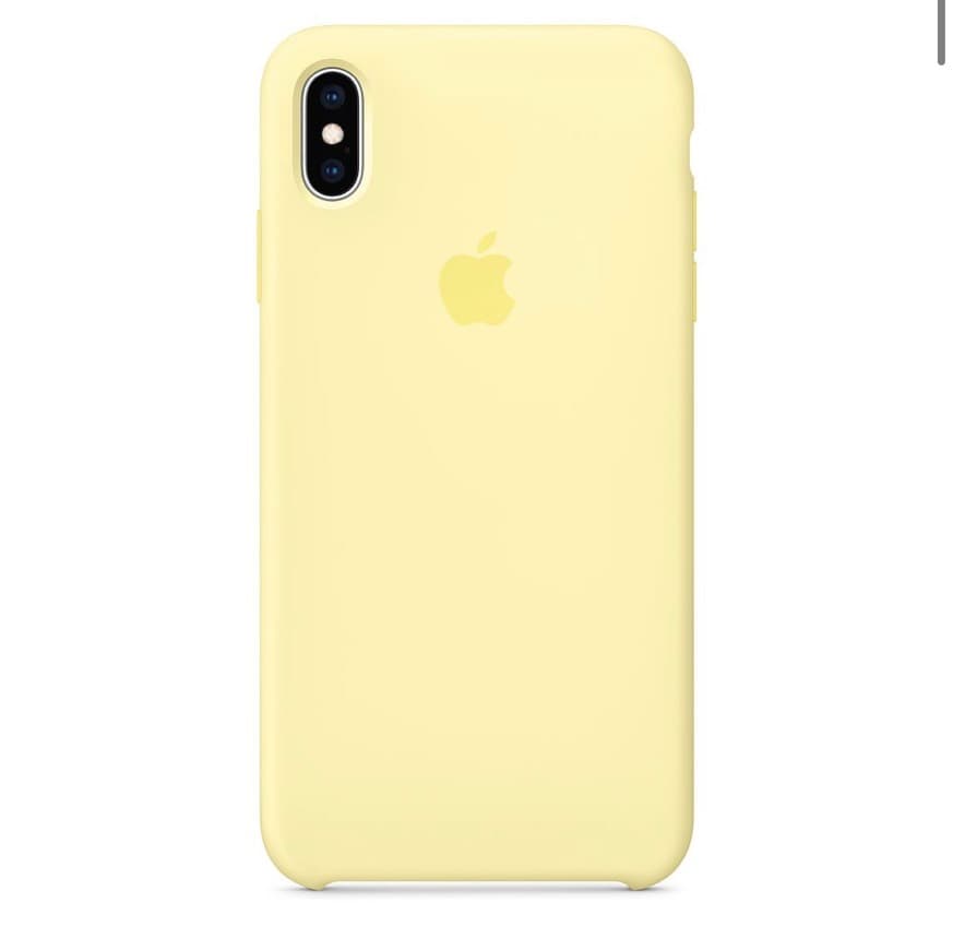 Fashion iPhone XS Max Silicone Case Yellow- Apple