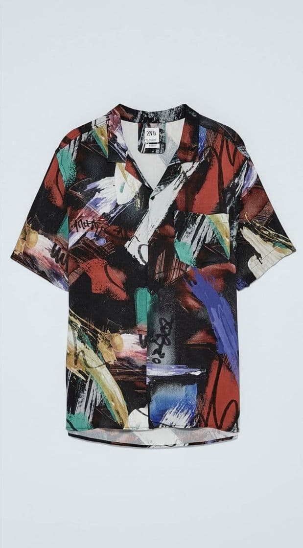 Fashion Camisa estampado abstracto