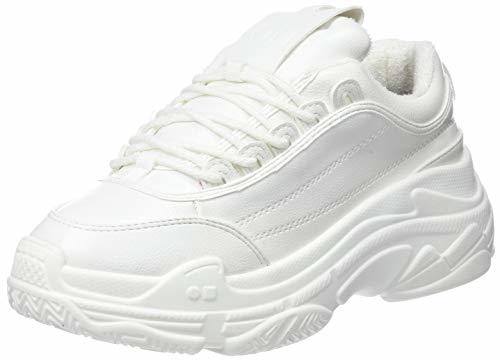 Moda COOLWAY Shila, Zapatillas Altas para Mujer, Blanco