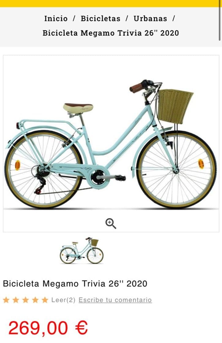 Fashion Bicicleta Megamo Trivia 26'' 2020