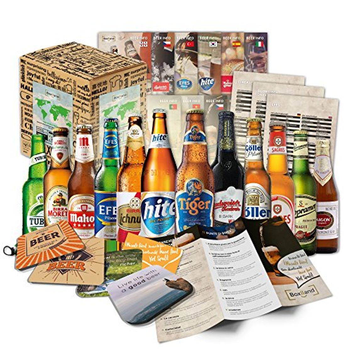 Producto Cervezas del mundo (12 botellas) especialidades internacionales de cerveza para regalar -