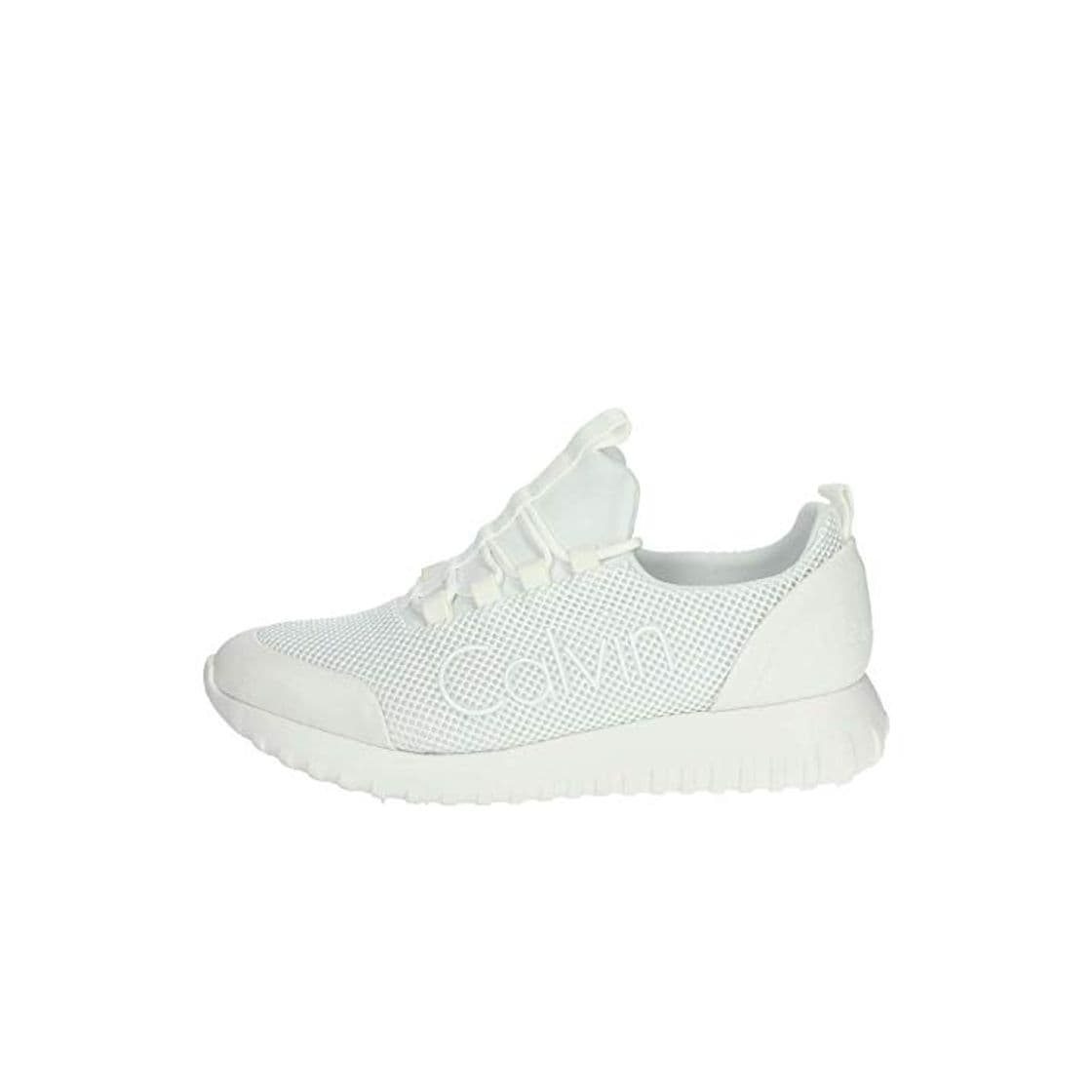 Moda Calvin Klein Jeans Zapatillas Deportivas de Malla Blancas