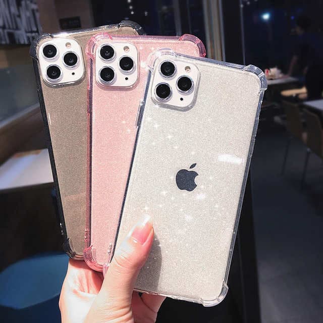 Producto FUNDA IPHONE 7PLUS ROSA DE SILICONA CON PURPURINA ✨