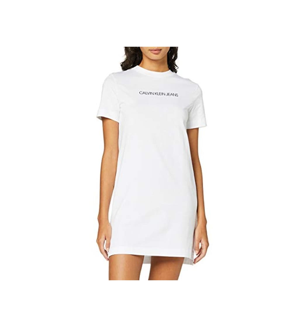 Product Calvin Klein Institutional T-Shirt Dress Vestido, Blanco