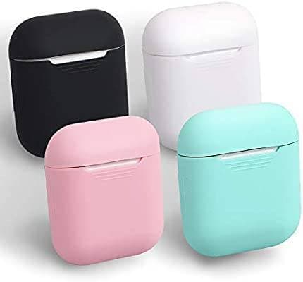 Moda HomEdge AirPods Funda, 4 Paquetes Sin Costuras Silicona Fund