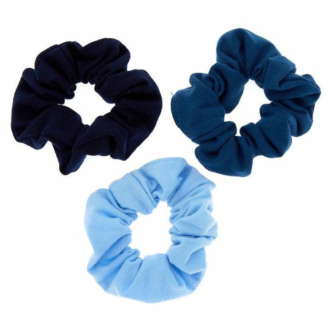 Moda Small Ocean Breeze Hair Scrunchies - Blue, 3 Pack

