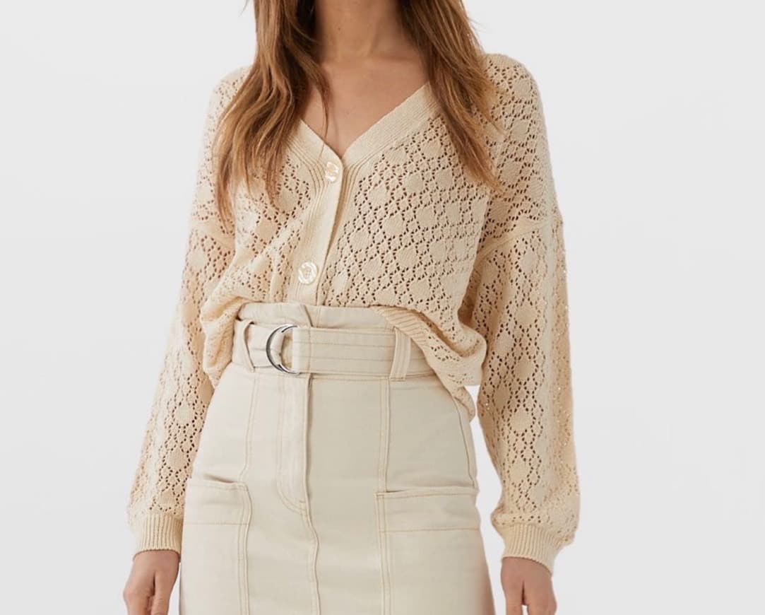 Product Cardigan calado Stradivarius