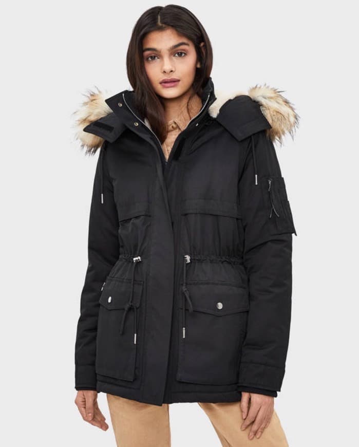 Product Parka con capucha Bershka